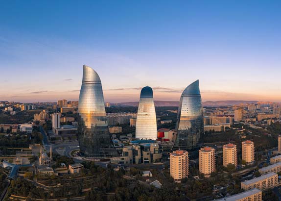 A view of Baku, AZ