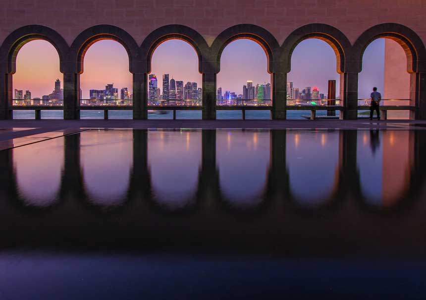 A view of Doha, QA