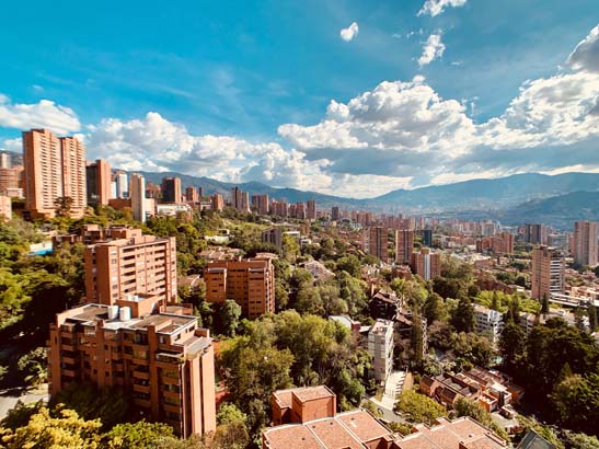 A view of Medellin, CO