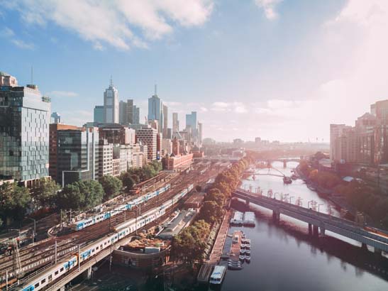 A view of Melbourne, AU